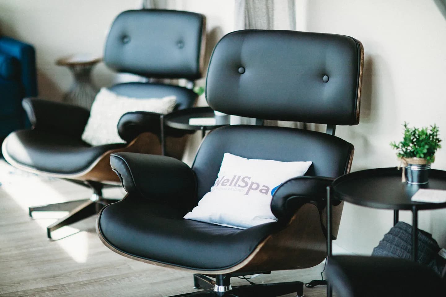 Recliner chairs and LouWellSpa cushions in the lounge